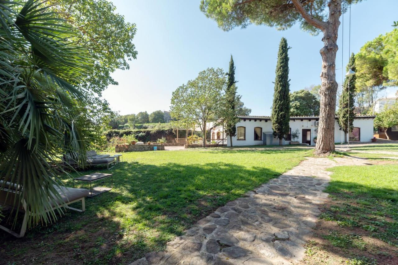 Masia Can Manent Del Bosc S XVIII Santa Eulalia de Ronsaná Exterior foto